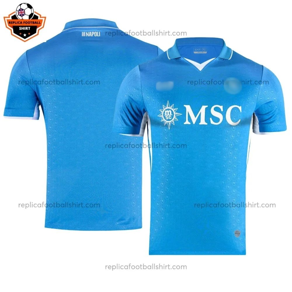 SSC Napoli Home Adult Replica Football Shirt 2024/25 - Over view- Blur