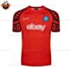 SSC Napoli Red Pre-Match Training Men Replica Football Shirt 2023/24 - Front view - Blur