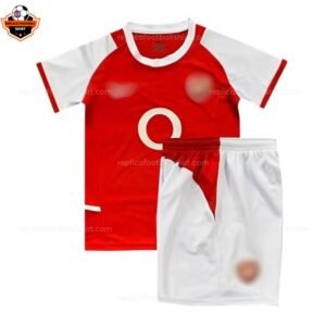 Retro Arsenal Home Kid Replica Football Kit 2002-04