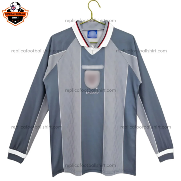 Retro England Away Replica Football Shirt 1996 Long Sleeve