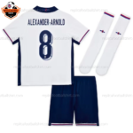 England Home Kid Replica Football Kit 2024 ALEXANDER-ARNOLD 8 Printed