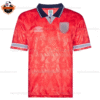 Retro England Away Red Men Replica Football Shirt 1990 - Front view - Blur