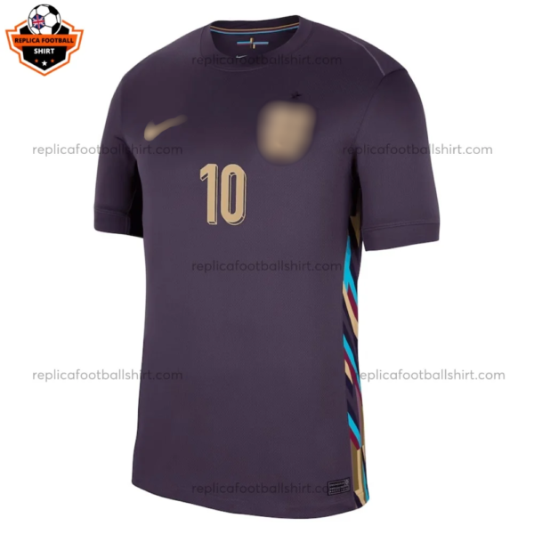 England Away Men Replica Football Shirt 2024 BELLINGHAM 10 Printed