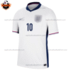 England Home Men Replica Football Shirt 2024 BELLINGHAM 10 Printed - Front view - Blur
