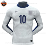 England Home Men Replica Football Shirt 2024 BELLINGHAM 10 Printed Long Sleeve