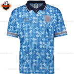 Retro England Blue Men Replica Football Shirt 1990