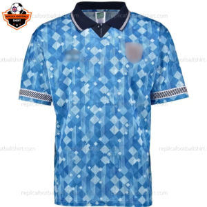 Retro England Blue Men Replica Football Shirt 1990