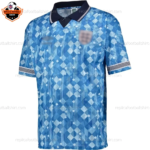 Retro England Blue Men Replica Football Shirt 1990