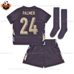 England Away Kid Replica Football Kit 2024 PALMER 24 Printed