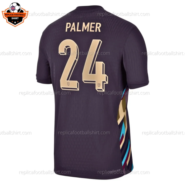 England Away Men Replica Football Shirt 2024 PALMER 24 Printed