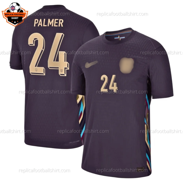 England Away Men Replica Football Shirt 2024 PALMER 24 Printed
