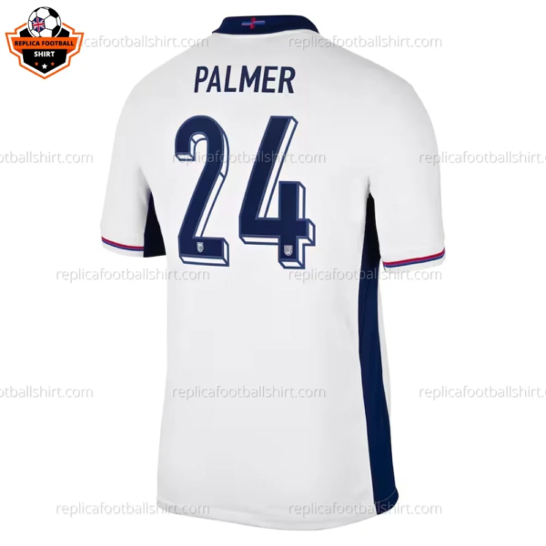 England Home Men Replica Football Shirt 2024 PALMER 24 Printed