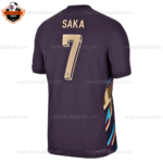 England Away Men Replica Football Shirt 2024 SAKA 7 Printed
