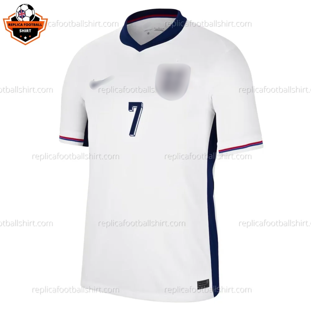 England Home Men Replica Football Shirt 2024 SAKA 7 Printed - Front view - Blur