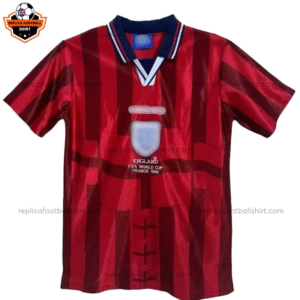 Retro England Away Replica Football Shirt 1998 - Front view - Blur