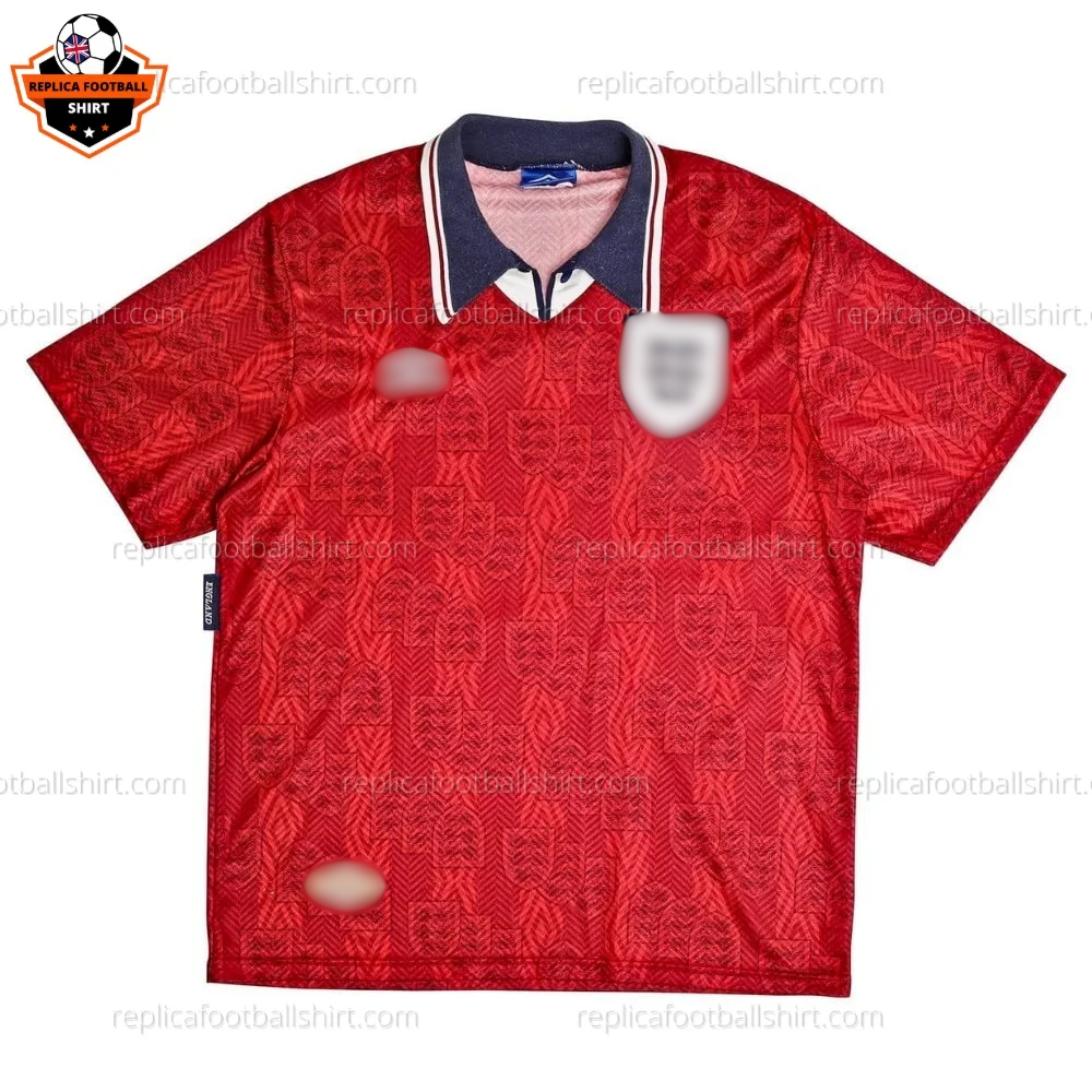 Retro England Away Replica Football Shirt 1994 -front view - blur