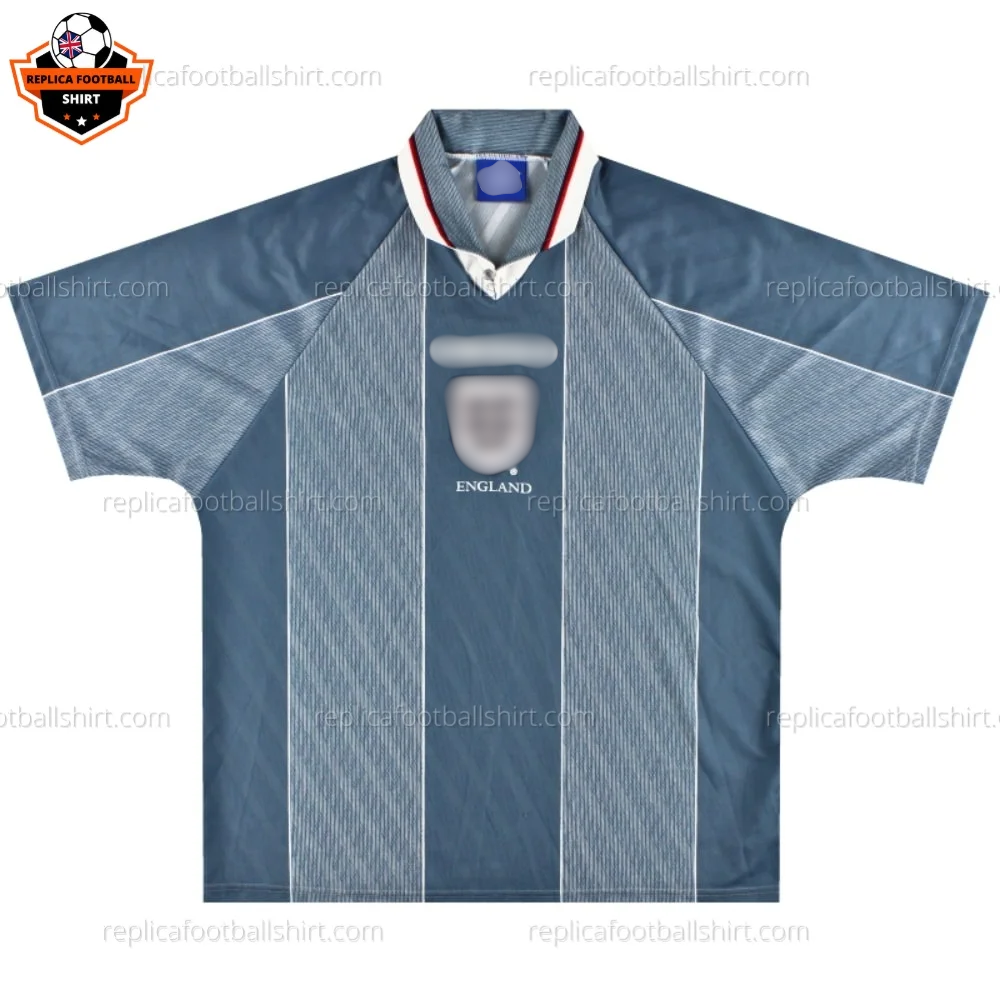 Retro England Away Replica Football Shirt 1996 - Front view - blur