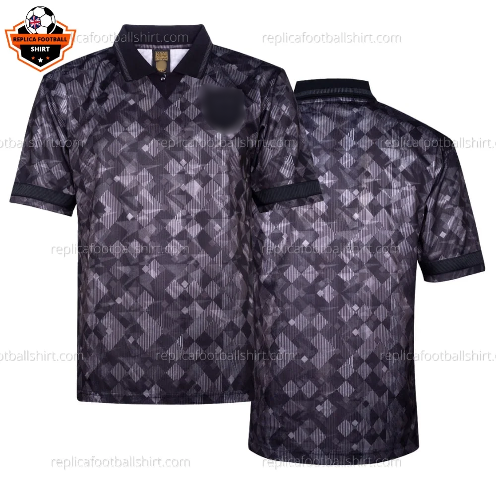 Retro England Blackout Replica Football Shirt 1990 - oer view - blur