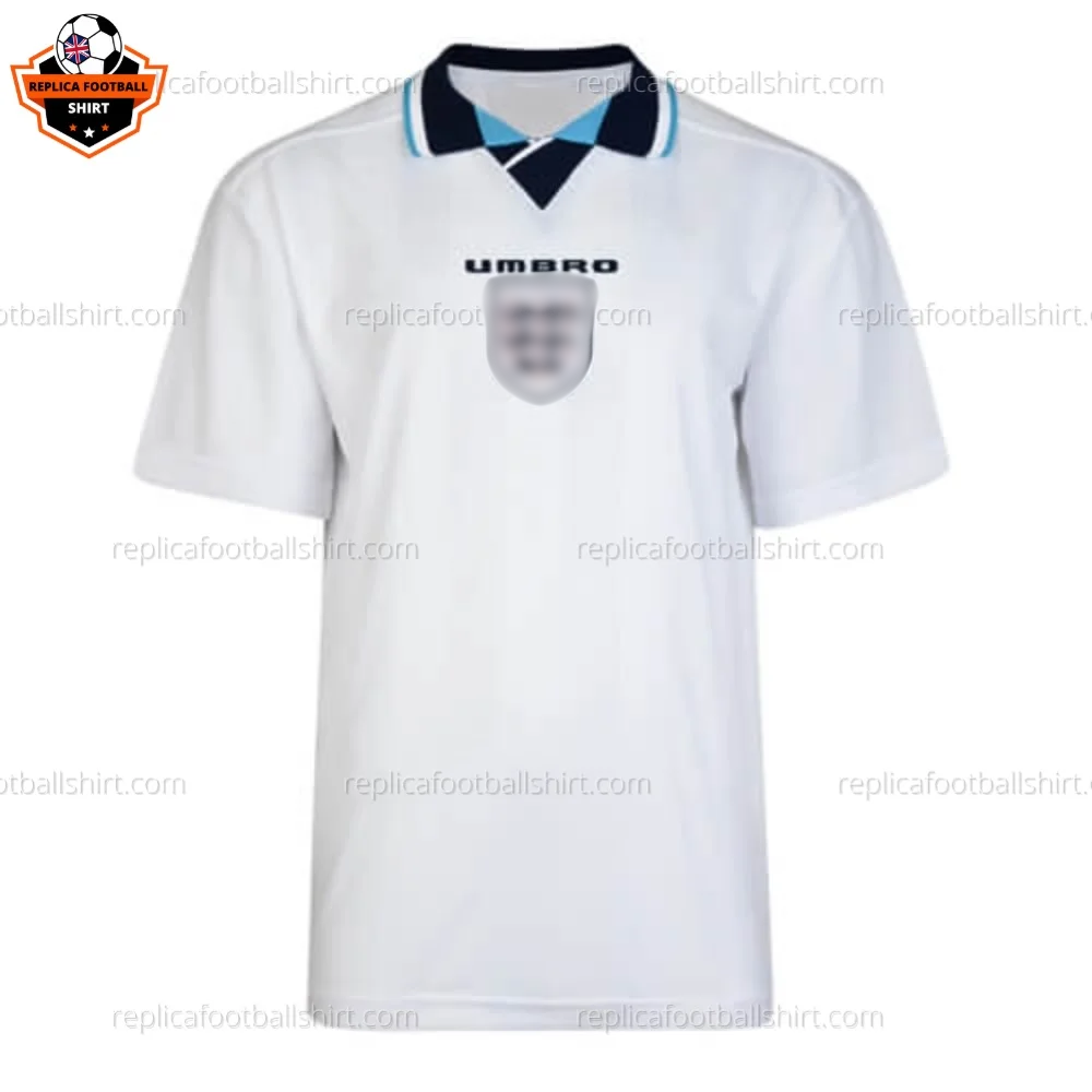 Retro England Home Replica Football Shirt 1996 - front view - blur