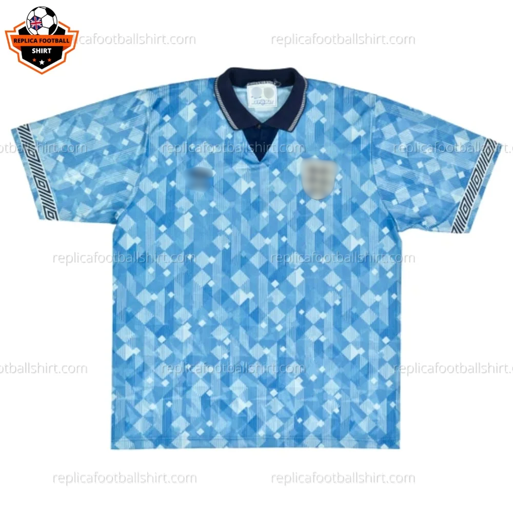 Retro England Third Replica Football Shirt 1990 - front view - blur