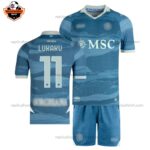 SSC Napoli Limited Edition Kid Replica Football Kit 2024/25 LUKAKU 11 Printed