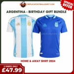 Argentina 2024 Gift Bundle – Home and Away Fan-Version Men Football Shirts