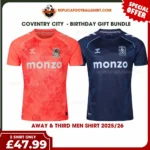 Coventry City 2025/26 Gift Bundle – Away and Third Fan-Version Men Football Shirts