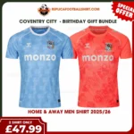 Coventry City 2025/26 Gift Bundle – Home and Away Fan-Version Men Football Shirts