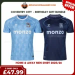 Coventry City 2025/26 Gift Bundle – Home and Third Fan-Version Men Football Shirts