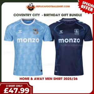 Coventry City 2025/26 Gift Bundle – Home and Third Fan-Version Men Football Shirts