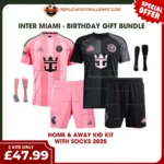 Inter Miami 2025/26 Gift Bundle – Home and Away Fan-Version Kids Football Kits (With Socks)