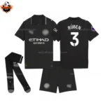 Manchester City Away Kid Replica Football Kit 25/26 RÚBEN 3 Printed