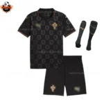 Portugal Black Panther 2026 Kid Replica Football Kit