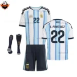 Argentina World Cup 2026 L.MARTÍNEZ 22 Home For Men and Kid Replica Football Kit