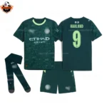 Manchester City Fourth Kid Replica Football Kit 25/26 HAALAND 9 Printed