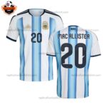 Argentina World Cup 2026 MAC ALLISTER 20 Home Men Replica Football Shirt