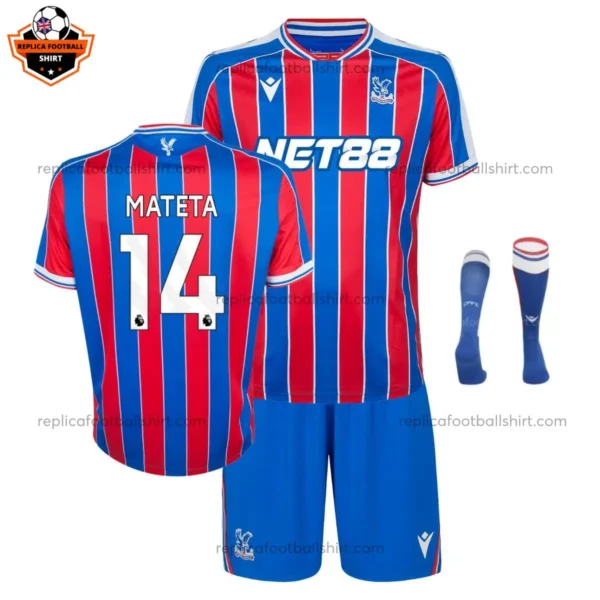 Crystal Palace MATETA 14 Home Kid Replica Football Kit 2025/26