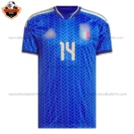 Italy World Cup 2026 CHIESA 14 Home Men Replica Football Shirt