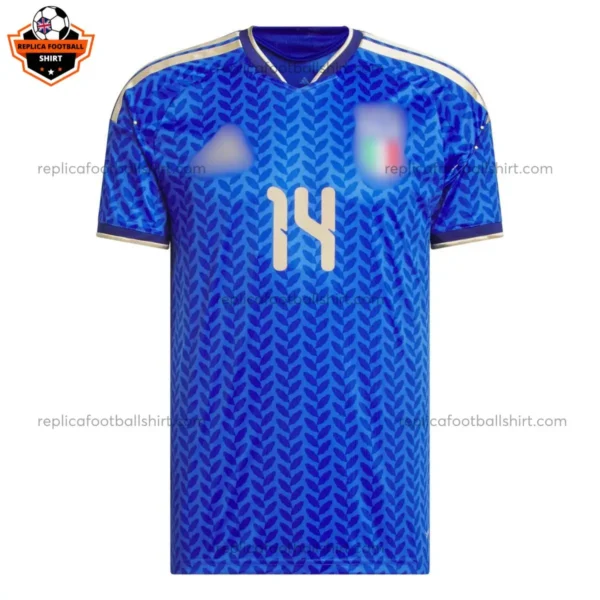 Italy World Cup 2026 CHIESA 14 Home Men Replica Football Shirt