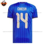 Italy World Cup 2026 CHIESA 14 Home Men Replica Football Shirt