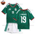 Mexico J.SANCHEZ 19 Home Kid Replica Football Kit 2026