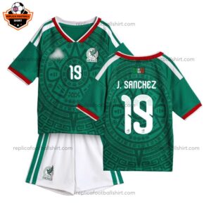 Mexico J.SANCHEZ 19 Home Kid Replica Football Kit 2026