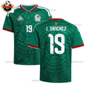 Mexico World Cup 2026 J.SANCHEZ 19 Home Men Replica Football Shirt