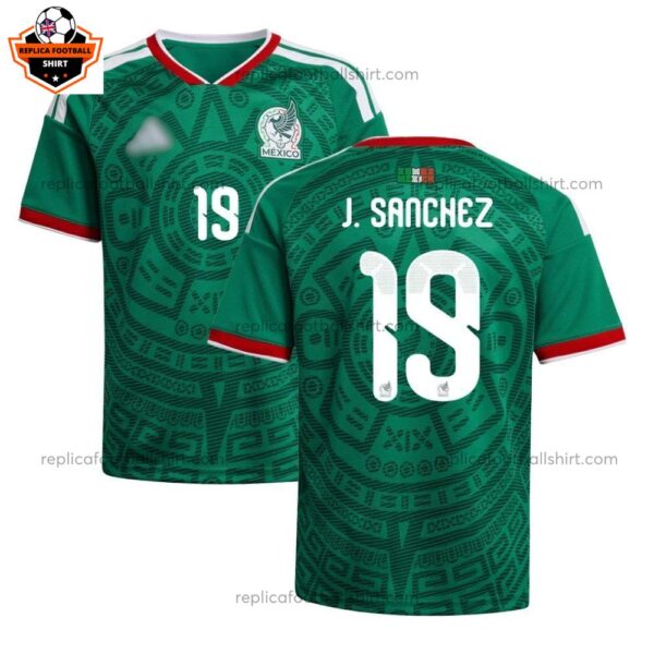 Mexico World Cup 2026 J.SANCHEZ 19 Home Men Replica Football Shirt