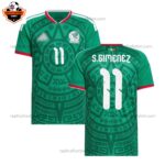 Mexico World Cup 2026 S.GIMENEZ 11 Home Men Replica Football Shirt