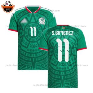 Mexico World Cup 2026 S.GIMENEZ 11 Home Men Replica Football Shirt