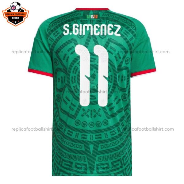 Mexico World Cup 2026 S.GIMENEZ 11 Home Men Replica Football Shirt