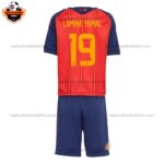 Spain World Cup 2026 LAMINE YAMAL 19 Home Kid Replica Football Kit