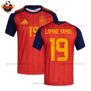 Spain World Cup 2026 LAMINE YAMAL 19 Home Men Replica Football Shirt