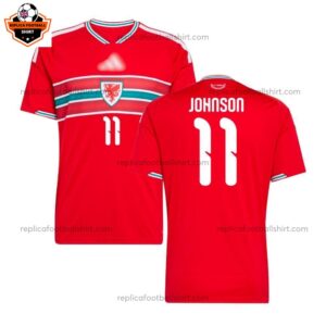 Wales World Cup 2026 JOHNSON 11 Home Men Replica Football Shirt